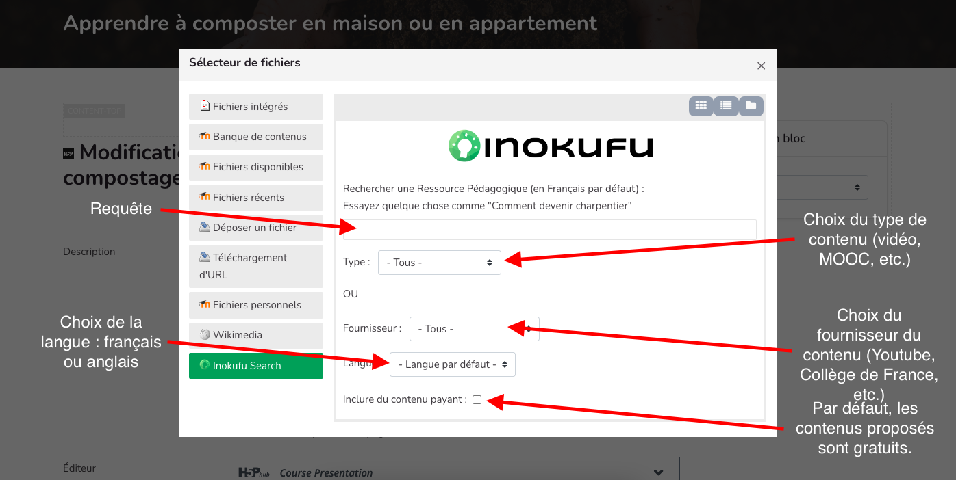 Moteur de recherche Inokufu Search